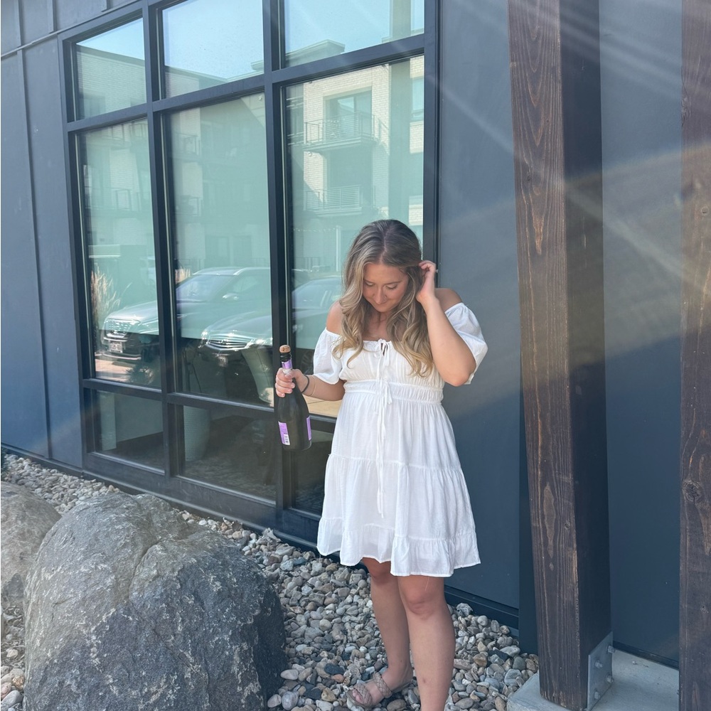 White Off-Shoulder Dress